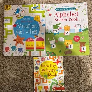 Usborne Kids Activity and Sticker Book Set - Multicolor